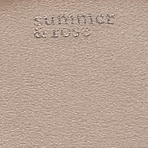 SUMMER & ROSE Luna Wristlet Clutch Wallet, Champagne Shimmer - Picture 9 of 11